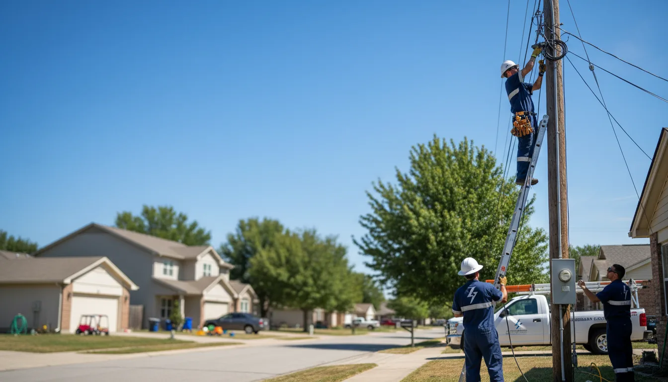 Residential electrician providing installation services in Harrisburg, SD